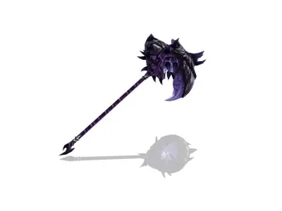 Frozen Bone Hammer Low-poly 3D model