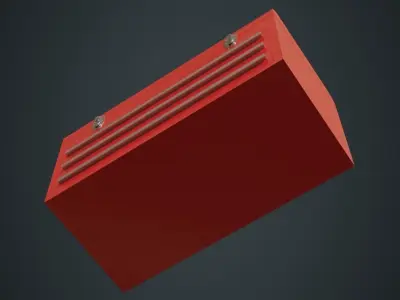 Toolbox 2A Low-poly 3D model