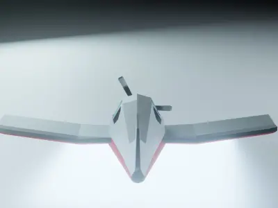 Low-poly 3D model of Aircraft Free low-poly 3D model