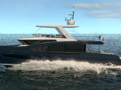 Amelie Yacht Dynamic Simulation 3D model