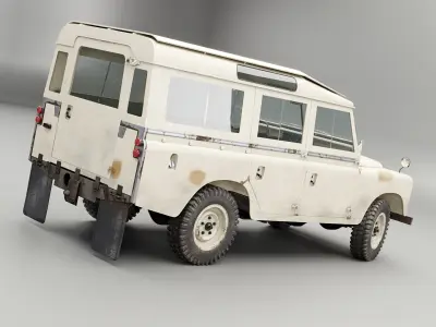Land Rover Series II LWB Aged 3D model