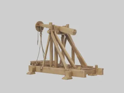 Catapult Model 1 Low-poly 3D model