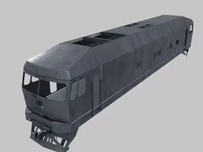 Train body Low-poly 3D model