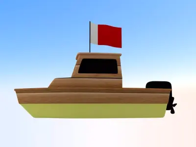 Ajman Fishing Boat 3D model