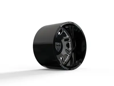 REAR SPECIALITY FORGED D027 WHEEL 3D MODEL 3D model