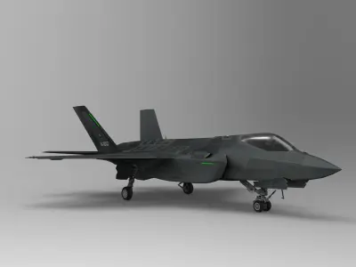Lockheed Martin F-35 Lightning II  Low-poly 3D model