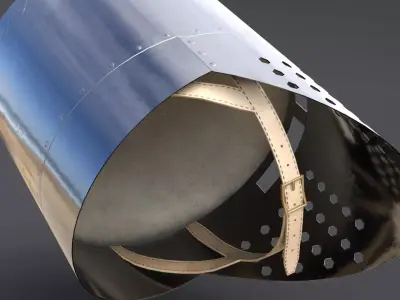 Crusader Helmet Low-poly 3D model buy