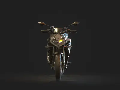 Base model Kawasaki Z H2 2021 3D model