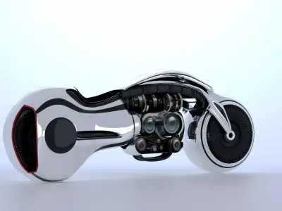 Motorcycle 3D model 10