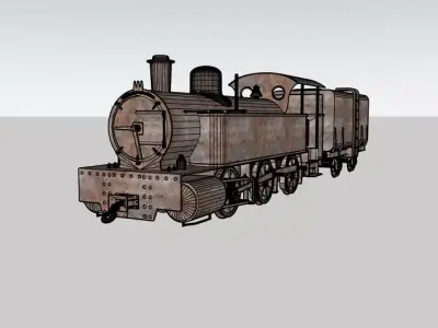 Vintage Locomotive 3D model