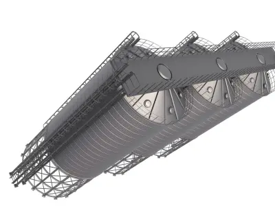 Grain Storage Silo 3D model buy