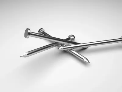 Steel Nails 3D model purchase
