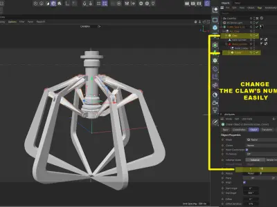 Metal Claw 32 with RIG 3D model
