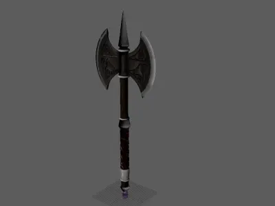 Axe Low Poly 3d model Free low-poly 3D model