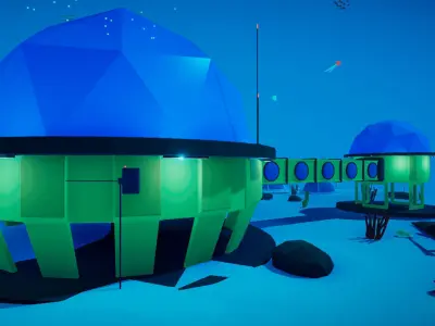 Underwater Laboratory Low-poly 3D model