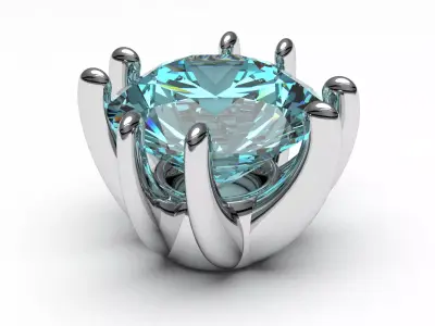 A package of ring heads engagement anniversary prong printable 3D print model