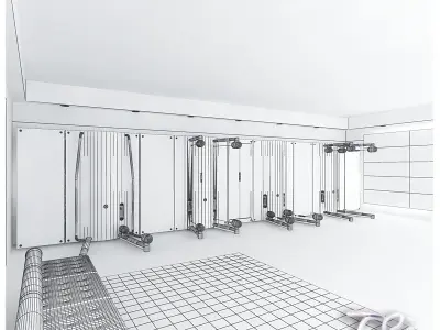 PILATES GYM ROOM 3D model