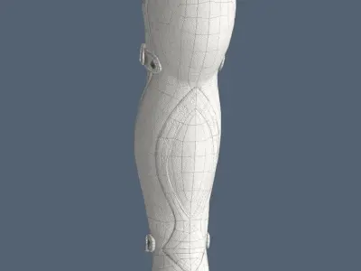 leather leggings Low-poly 3D model