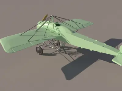 Fokker Eindecker fighters for3Dprint 3D print model