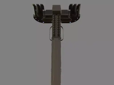 Abstract Alien Ship 3D model