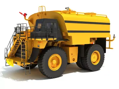 Water Delivery Off Highway Truck 3D model