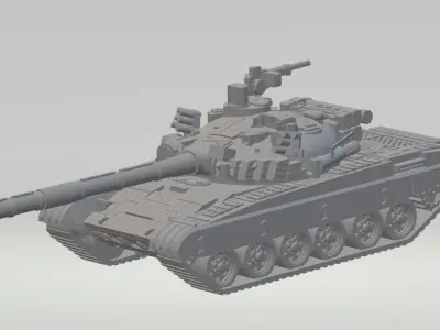 T-72 M4 CZ ready to print  3D print model