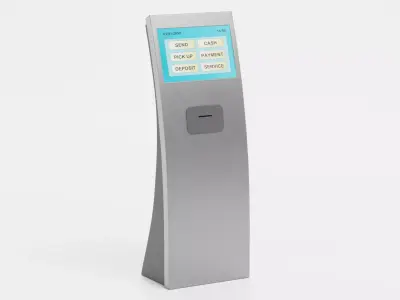 Ticket Terminal Low-poly 3D model