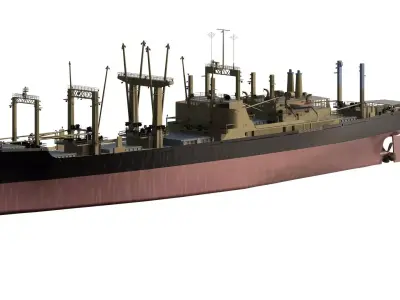 US NAVY General Cargo Ship 1960S 3D model