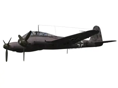 Messerschmitt Me 410 B1 Hornisse 3D model