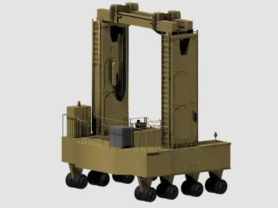 Chemical Cask Transporter 3D model
