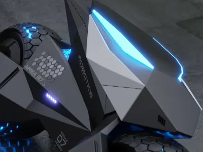 Robot Motorcycle 3D model