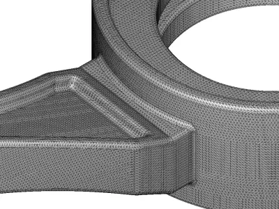 Rusty Vehicle Steering Knuckle 3D model