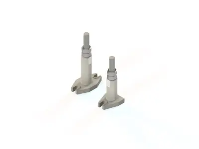 mounting bracket Low-poly 3D model