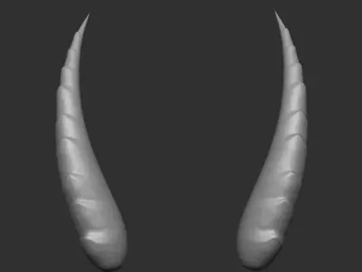Demonic horns 3D model
