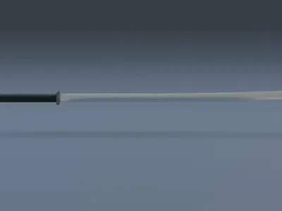 Deadpool katana Low-poly 3D model