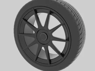Bola CSR Styled Alloy Wheel Free 3D model