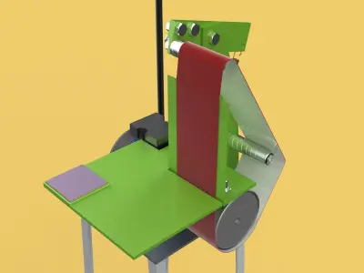 BELT GRINDER ABRASIVE SANDER POLISHER EDGES SHARPENER 3D model