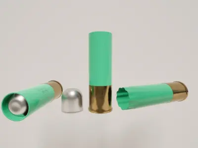 12 Gauge Slug 3D model