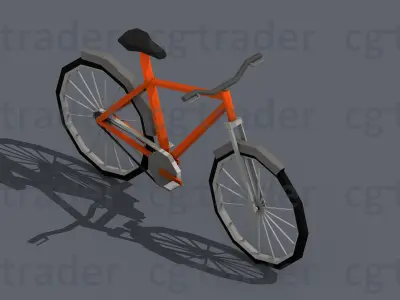 Low Poly Transport Person Isometric Low-poly 3D model