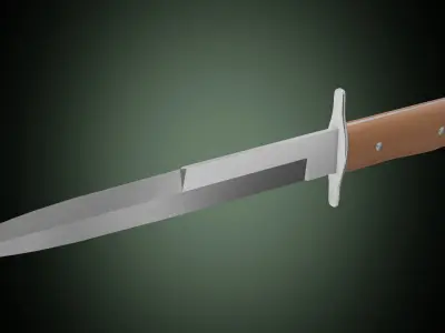 Luftwaffe kampfmesser 42 Low-poly 3D model
