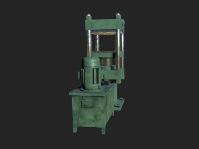 Hydraulic Press Low-poly 3D model purchase