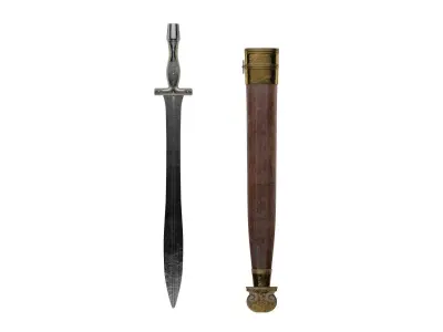 Xiphos Sword Low-poly 3D model purchase