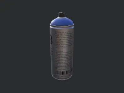 Paint Can Spray Low-poly 3D model