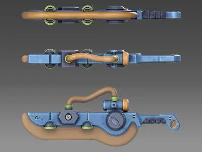 Sword Low-poly 3D model order