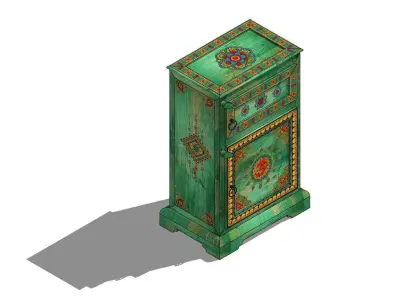 INDIAN TRADITIONAL RAJASTHANI CHEST 3D model