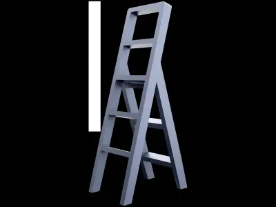  Folding ladder cartoon icon 3D model
