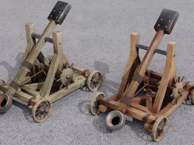 Catapult 3D models 3D Model Pack