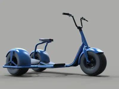 Scrooser with sidecar concept 3D model