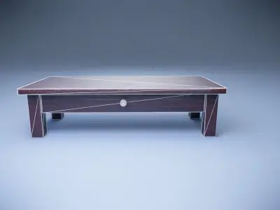 Vintage table Low-poly 3D model