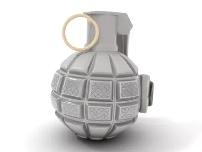 Realistic Grenade Model Pack featuring Detailed Textures Low-poly 3D model